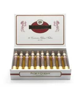 flor de copan maya collection corona glass tube cigar