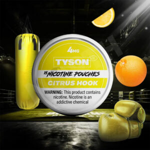 tyson 2 citrus nicotine pouch – 4mg